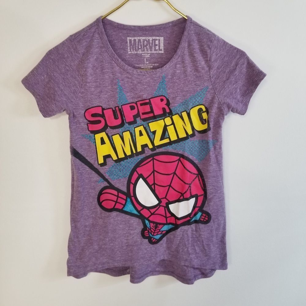 Super amazing purple spiderman Large girls